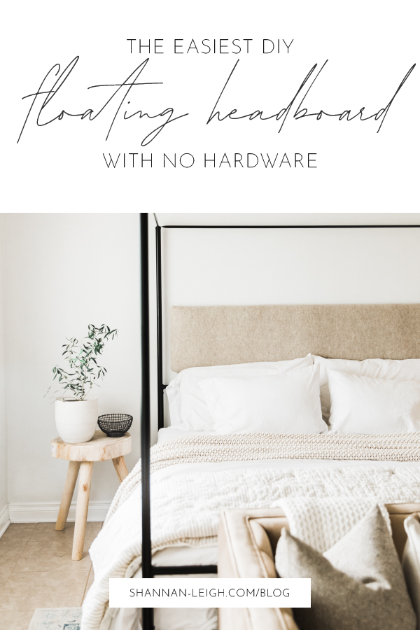 DIY Easy Floating Headboard Showit Blog
